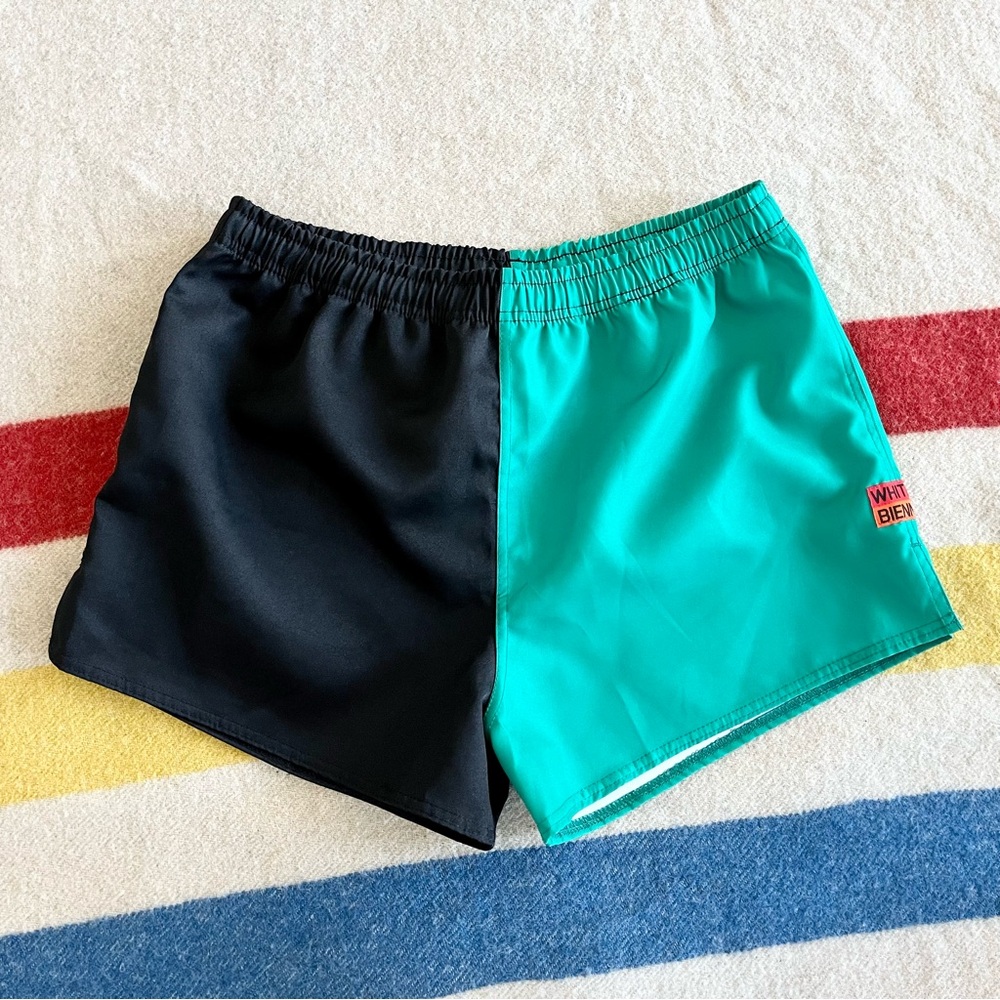 Whitney Biennial black and green shorts